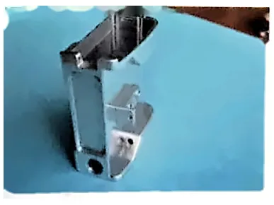 print-then-machine hybrid part after CNC finishing